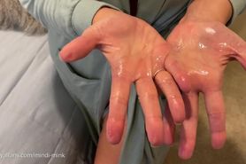Mindi Mink palm hands fetish