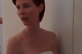 kristin davis nude sauna sex and the city