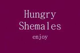 tranny cumshot and facial compilation