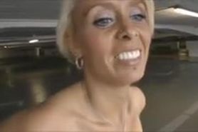 Steffi - Busty German Blonde Fucked in Car Park