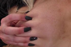 Muscled hunk studs gangbanged a blonde ts bombshell Kay