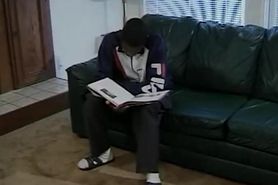 Slim teen Cloey Adams fucks two black cocks