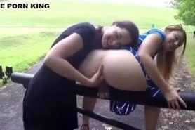 Two Sweet Gals Get Very Kinky In The Outdoors