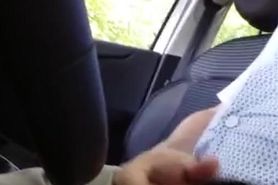 in my car on a public parking