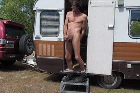 carvan camping jerkoff risky