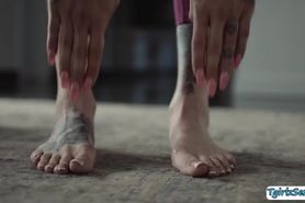 Trans Casey Kisses gets rimmed and analed