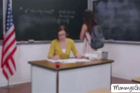 Milf Sovereign Syre caresses stepdaughters arm and gent