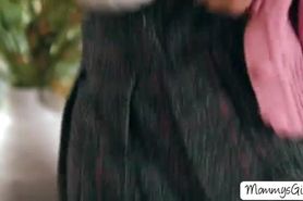 Busty stepmom Alexis Fawx  tenderly licks stepdaughter 