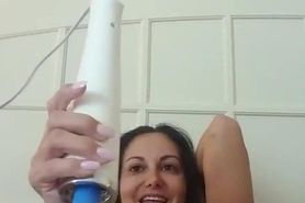 My mom rubbing her clit