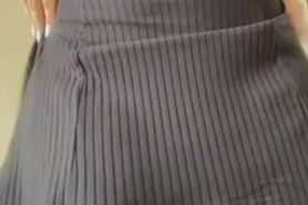 Pulling up the dress to show pussy