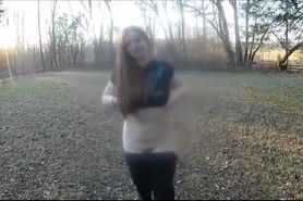 Stripping in the park