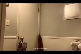 Perfect tits in the bathroom