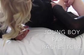 Mature Blond Tgirl fucked by boy