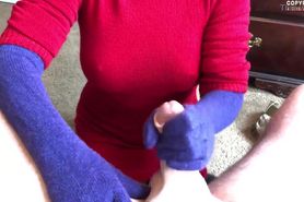 Mommys Purple Gloves