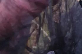 Black stocking wet cum feal