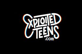 Watch this nervous blonde 18 yr old star in her first f