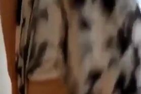 Amateur public facial on stairway