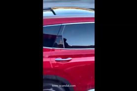 masturbating in the car on the way