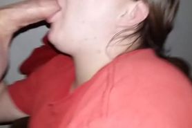 mifl suck nice cock and gets a big cumshot