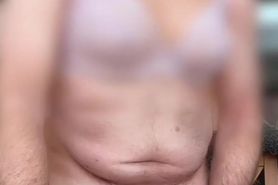 Bra and boobs fun slow motion