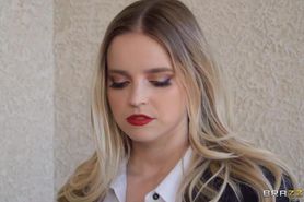 A gorgeous reporter on her live broadcast