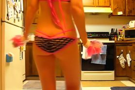 Gogo Dancing in Polka Dot Bikini