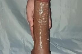 Riding my new BBC Dildo so nice