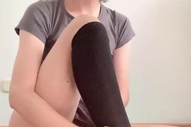 Femboy fuck with toy