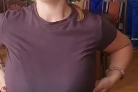 Show boobs in public