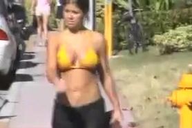 Girl Yellow Bikini