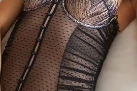 a hot wife playing on bed