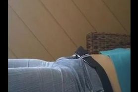 Wank on Jeans Crotch