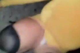 tranny sucking while pissed on