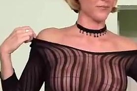 Hot milf fingers her pussy and ass for orgasm