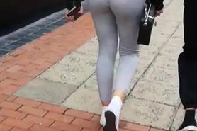 See Thru Grey Leggings