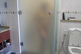 Thai pregnant wife spied in the shower