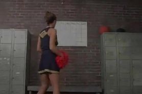 Cheerleader begs bbc players to fuck her bald pussy