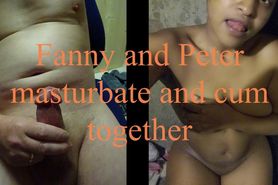 Fanny und Peter masturbate and cum together