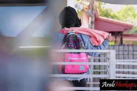 Beautiful big ass Arab teen Binky Beaz fucked by curiou