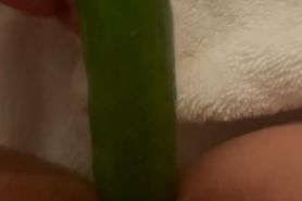 Anal Cucumber Masturbation Part 2