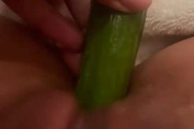 Anal Cucumber Masturbation Part 2