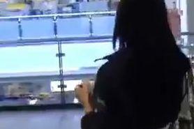 Busty German Babe Sucks and Fucks in the Changing Room