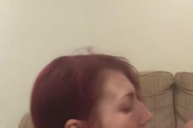 Deepthroat and cum in mouth