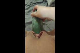 Zucchini Masturbation