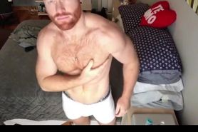 Ginger Hunk Seth Forena Bed Jerks his Cock Until He Cum