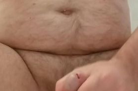 Fat hairy man cumming on you