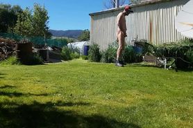 Nudist steve working and wanking