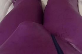 Valenn Purple Bodysuit Cum