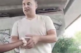 Hot slut gets fucked under the bridge and get load of c