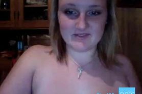Nice young teen playing on cam